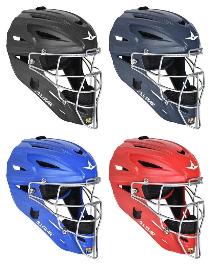 All-Star All Star MVP2510M Matte Finish Youth Catchers Helmet 3 All-Star All Star MVP2510M Matte Finish Youth Catchers Helmet