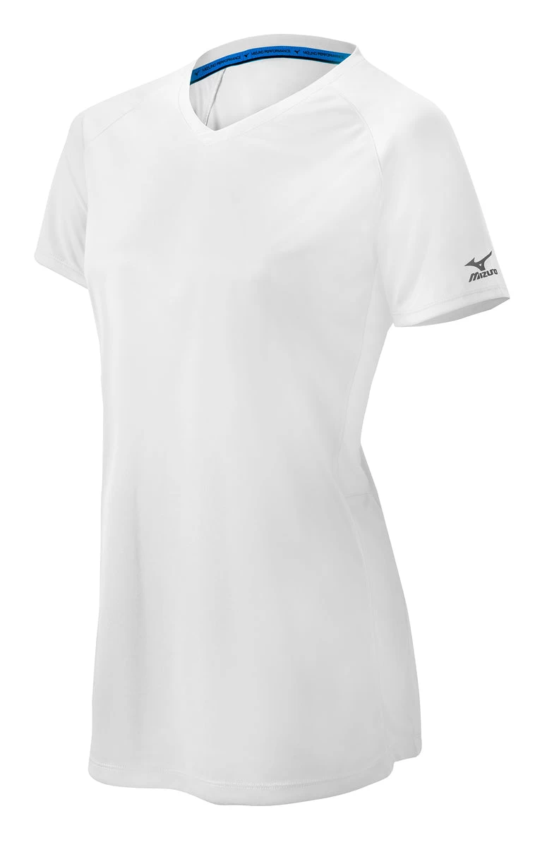 Mizuno Girls Comp Short-Sleeve V-Neck Jersey 4 Mizuno Girls Comp Short-Sleeve V-Neck Jersey - Image 2