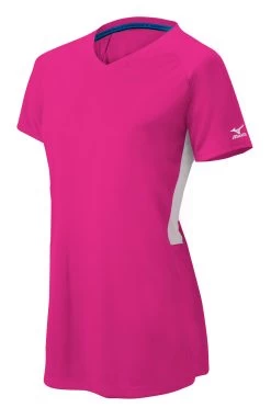 Mizuno Girls Comp Short-Sleeve V-Neck Jersey 17 Mizuno Girls Comp Short-Sleeve V-Neck Jersey -Baseball Pro Shop 350584 1M00