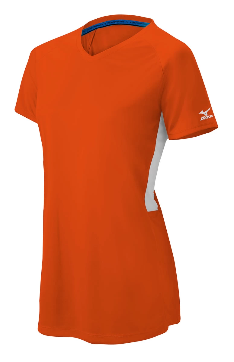Mizuno Girls Comp Short-Sleeve V-Neck Jersey 8 Mizuno Girls Comp Short-Sleeve V-Neck Jersey - Image 6