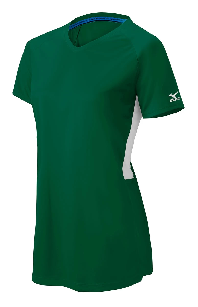 Mizuno Girls Comp Short-Sleeve V-Neck Jersey 9 Mizuno Girls Comp Short-Sleeve V-Neck Jersey - Image 7