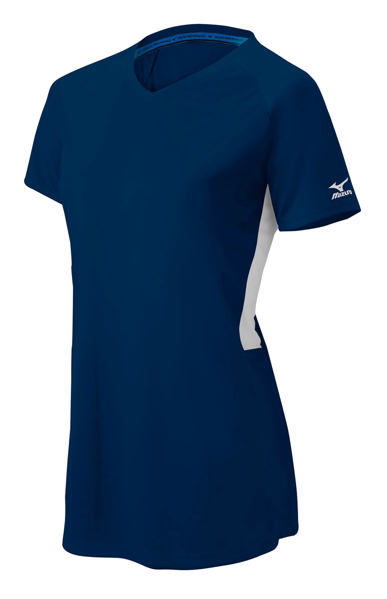 Mizuno Girls Comp Short-Sleeve V-Neck Jersey 11 Mizuno Girls Comp Short-Sleeve V-Neck Jersey - Image 9