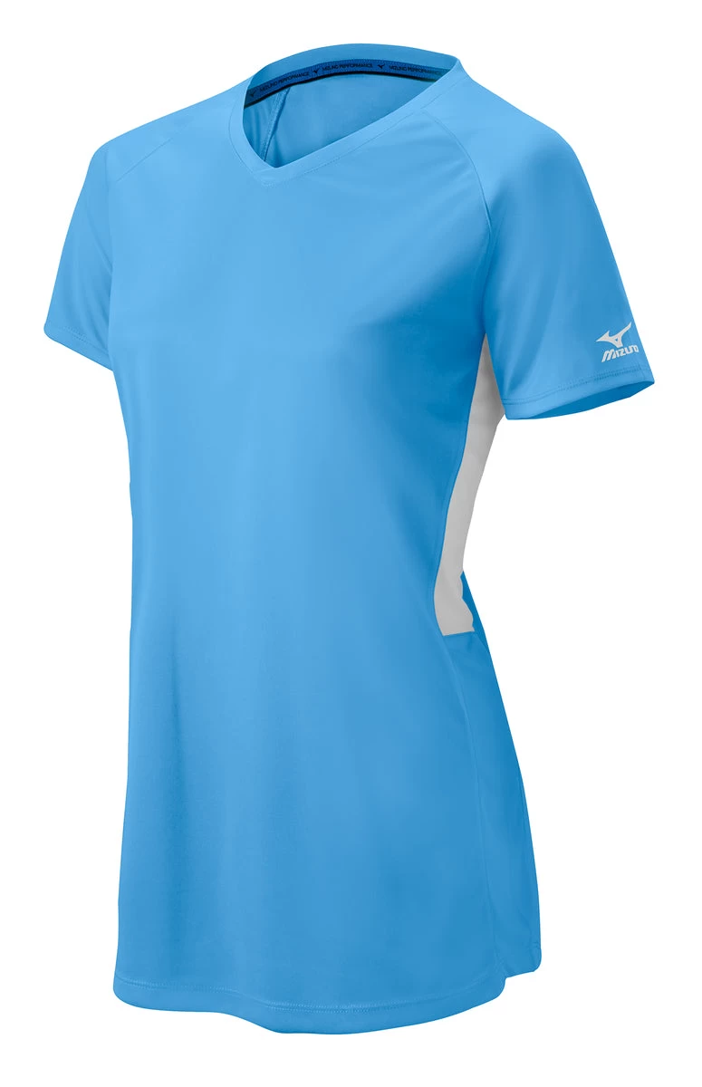 Mizuno Girls Comp Short-Sleeve V-Neck Jersey 13 Mizuno Girls Comp Short-Sleeve V-Neck Jersey - Image 11