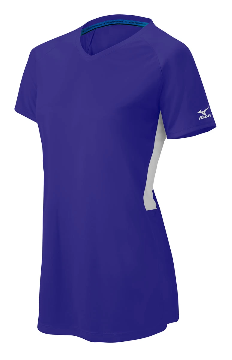 Mizuno Girls Comp Short-Sleeve V-Neck Jersey 14 Mizuno Girls Comp Short-Sleeve V-Neck Jersey - Image 12