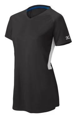 Mizuno Girls Comp Short-Sleeve V-Neck Jersey 27 Mizuno Girls Comp Short-Sleeve V-Neck Jersey -Baseball Pro Shop 350584 9000