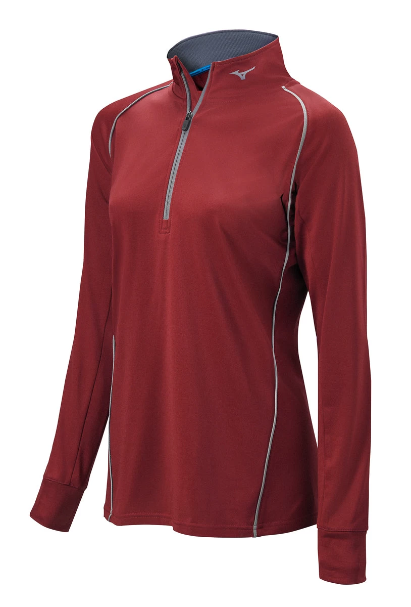 Mizuno Womens Comp 1/2 Zip Hitting Top 4 Mizuno Womens Comp 1/2 Zip Hitting Top - Image 2
