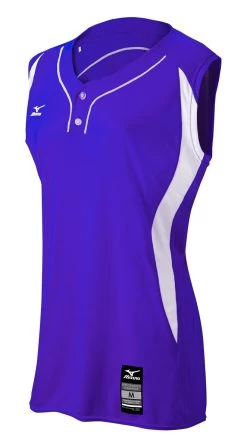 Mizuno Girls Elite 2-Button Sleeveless Game Jersey -Baseball Pro Shop 350606 6000