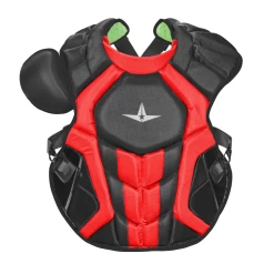 All-Star All Star SEI Certified System 7 Axis Adult Chest Protector CPCC40PRO -Baseball Pro Shop CPCC40PRO BK RD