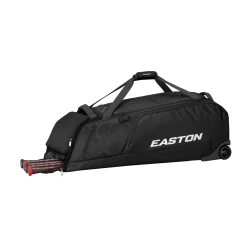 Easton Dugout Wheeled Bag -Baseball Pro Shop Dugout Wheeled Bag black 45degree