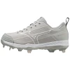 Mizuno Sweep 6 Low Womens Metal Softball Cleats -Baseball Pro Shop GREY