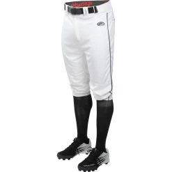 Rawlings Launch Youth Piped Knicker Pant YLNCHKPP 16 Rawlings Launch Youth Piped Knicker Pant YLNCHKPP -Baseball Pro Shop LNCHKPP W B 1