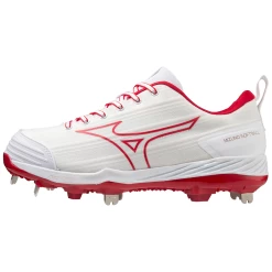 Mizuno Sweep 6 Low Womens Metal Softball Cleats -Baseball Pro Shop RED