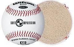 Wilson - Official Coach Pitch And T-Ball Soft Compression Baseball - A1217B