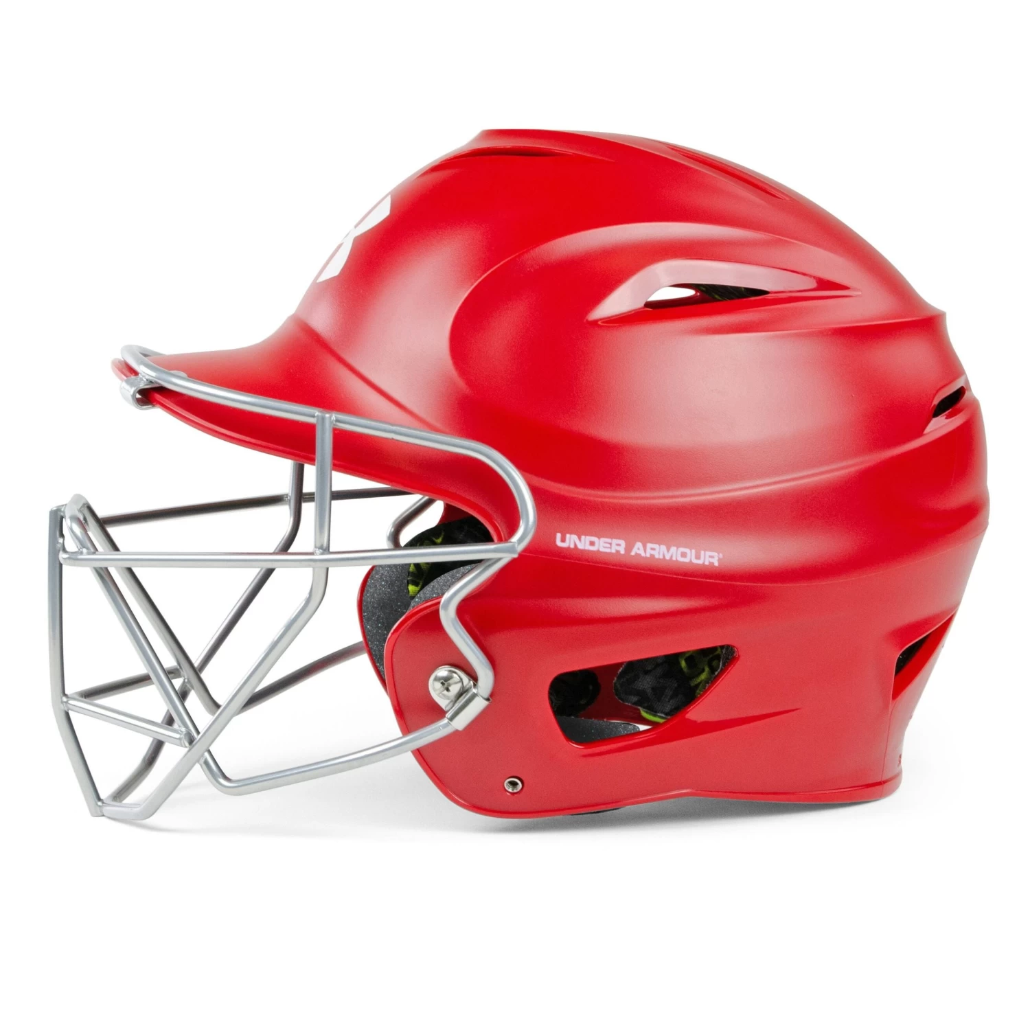 Under Armour Matte Molded Adult Baseball Helmet With Face Guard UABH-100MM-FGB2 4 Under Armour Matte Molded Adult Baseball Helmet With Face Guard UABH-100MM-FGB2 - Image 2