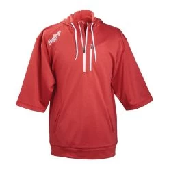 Rawlings Mens Short Sleeve Hoodie -Baseball Pro Shop rawlings rhyto mens short sleeve hoodie scarlet