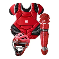 Wilson C1K NOCSAE Intermediate Catchers Gear Set A4604 8 Wilson C1K NOCSAE Intermediate Catchers Gear Set A4604 -Baseball Pro Shop wilson NOCSAE set red 094776c9 c395 4a49 9353 f6cdcdbca492